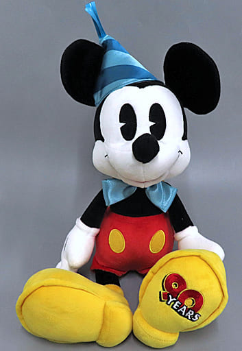 ♥超特大♥1988年♥美品♥ディズニーランド5周年♥ミッキーマウス♥ぬいぐるみ♥ 90センチを超える“エンジニア”ミッキーぬいぐるみ、Disney