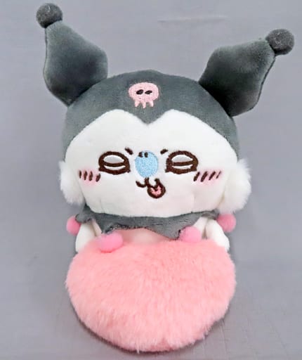 【タグあり】デスクトップから見守るひっかけぬいぐるみ(モモンガ・クロミ) ちいかわ×サンリオキャラクターズ デスクトップから見守る