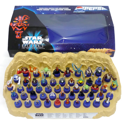 ペットボトルキャップ　全40種+スペシャル12種+コレクションステージ 「スター・ウォーズ エピソード1/ファントム・メナス ボトルキャップ」 駿河屋 -<中古>全40種+スペシャル12種+コレクションステージ