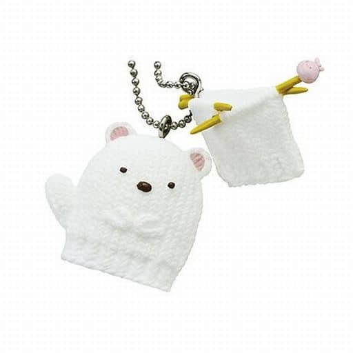 Food toy key holder 1. Shirokuma Mitten 「 Sumikko Guri Sumikko Tegei Club 」 Goods