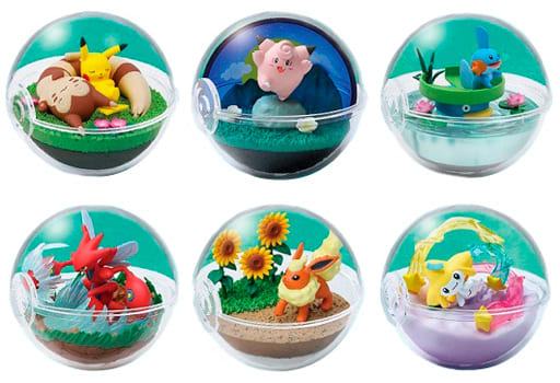 Food Toy Trading Figure 6 Type Set Pocket Monsters Terrarium Collection 8 Goods Accessories Suruga Ya Com