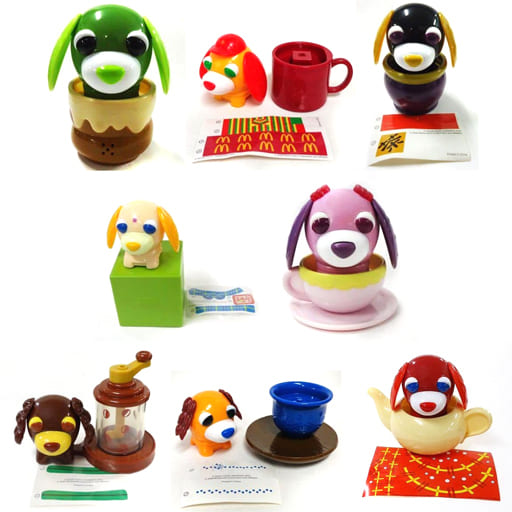 お茶犬 ハッピーセット おもちゃ 全8種セット 駿河屋 -<中古>全8種セット 「お茶犬」 ハッピーセット（ハッピーセット）