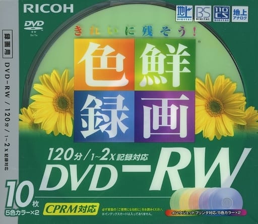 DVD-R DVD-RW 4.7 gb 10-Disc Pack for Ricoh Recording [DM2RWV-C10CW ...