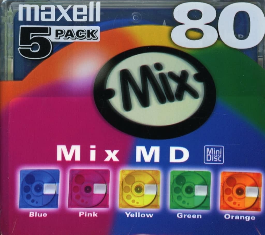 maxell MD-80MIXF.5P×2個 Amazon | maxell 録音用MD(ミニディスク) Twinkle COLOR DISC 80分 5枚