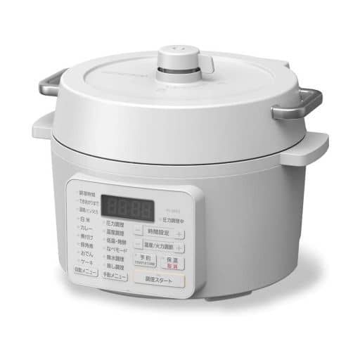 Iris Ohyama Electric Pressure Cooker 2.2L (White) [PCMA2W] Electric
