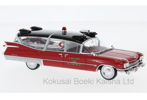 駿河屋 -<中古>1/43 キャデラック Superior 救急車 シカゴ消防署