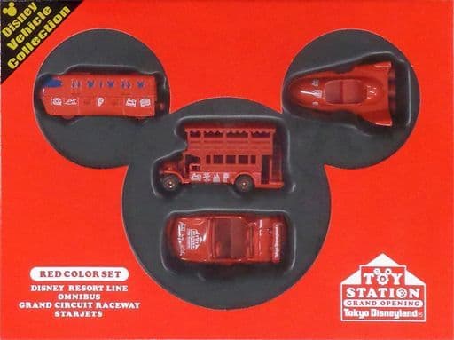 【未開封】ディズニーランド　トイ・ステーション　トミカ　レッドカラーセット ディズニーランド トイステーション トミカRED COLOR SET 【公式通販】