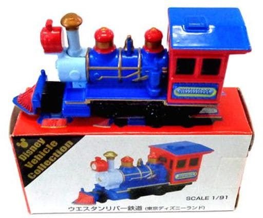 ウエスタンリバー鉄道 ミニカー 1/91 駿河屋 -<中古>1/91 ウエスタンリバー鉄道(ブルー×レッド) 「トミカ