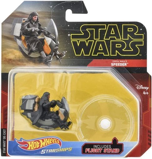 Hot Wheels 2018 Star Wars – Vaisseau Dark Maul's Speeder, Neuf Sous Blister