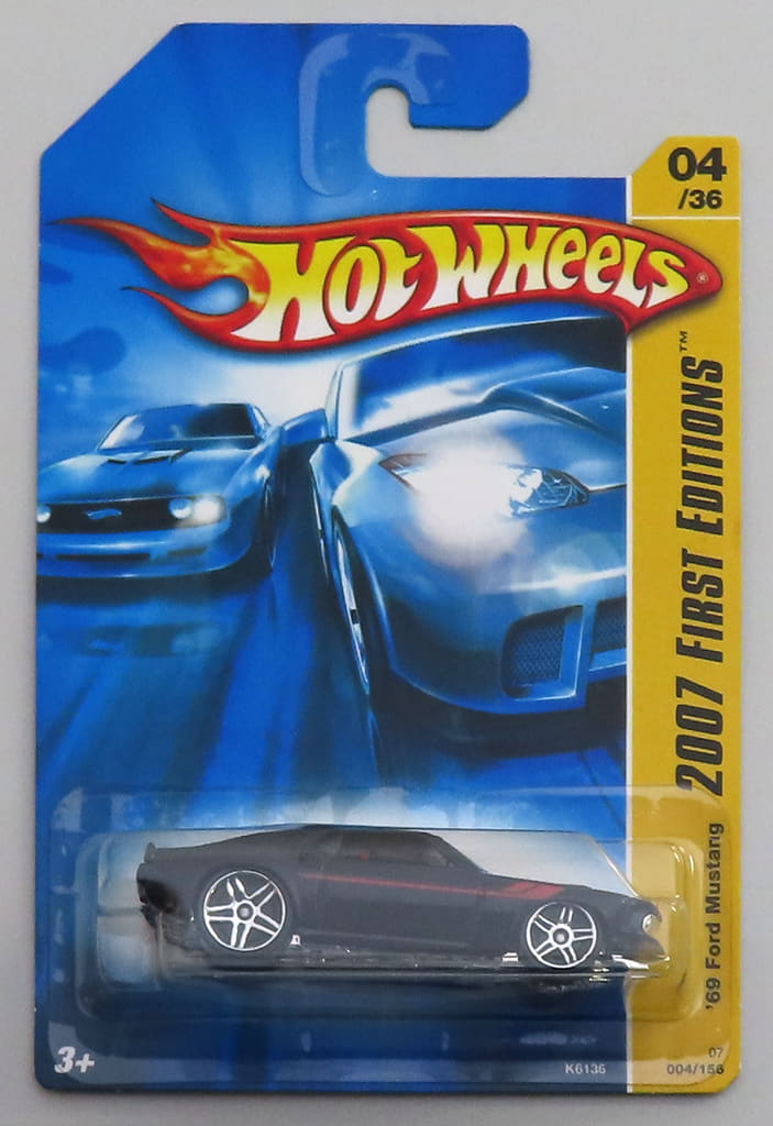 駿河屋 - 1/64 69 Ford Mustang(ブラック×レッド) 「Hot Wheels 2007 FIRST EDITIONS ...