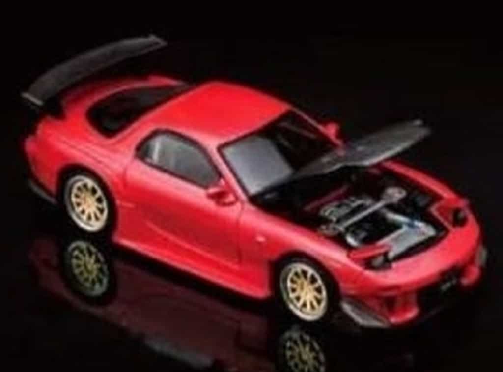 駿河屋 - 1/64 MAZDA RX-7 (FD35) WIDEBODY(メタリックレッド) [PRE003]（モデルカー）