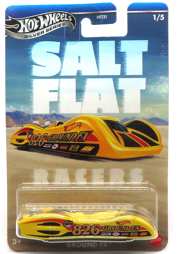 Hot Wheels Silver Series Salt Flat Racers GROUND FX – JBY81, Scala 1:64, Giallo