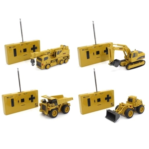 ラジコン全4種セット 「R/C ミニ建設機械シリーズ」40MHz/27MHz仕様 駿河屋 -<新品/中古>全4種セット 「R/C ミニ建設機械シリーズ