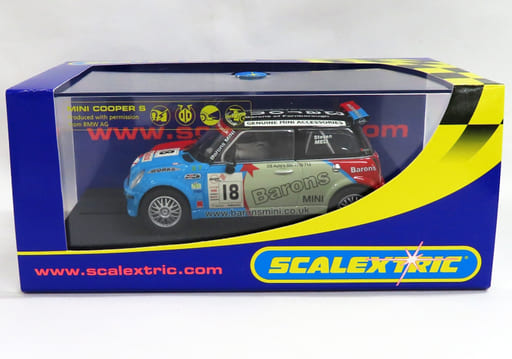 SLOT CAR MINI COOPER S BARONS #18 S.Meli SCALEXTRIC 1/32