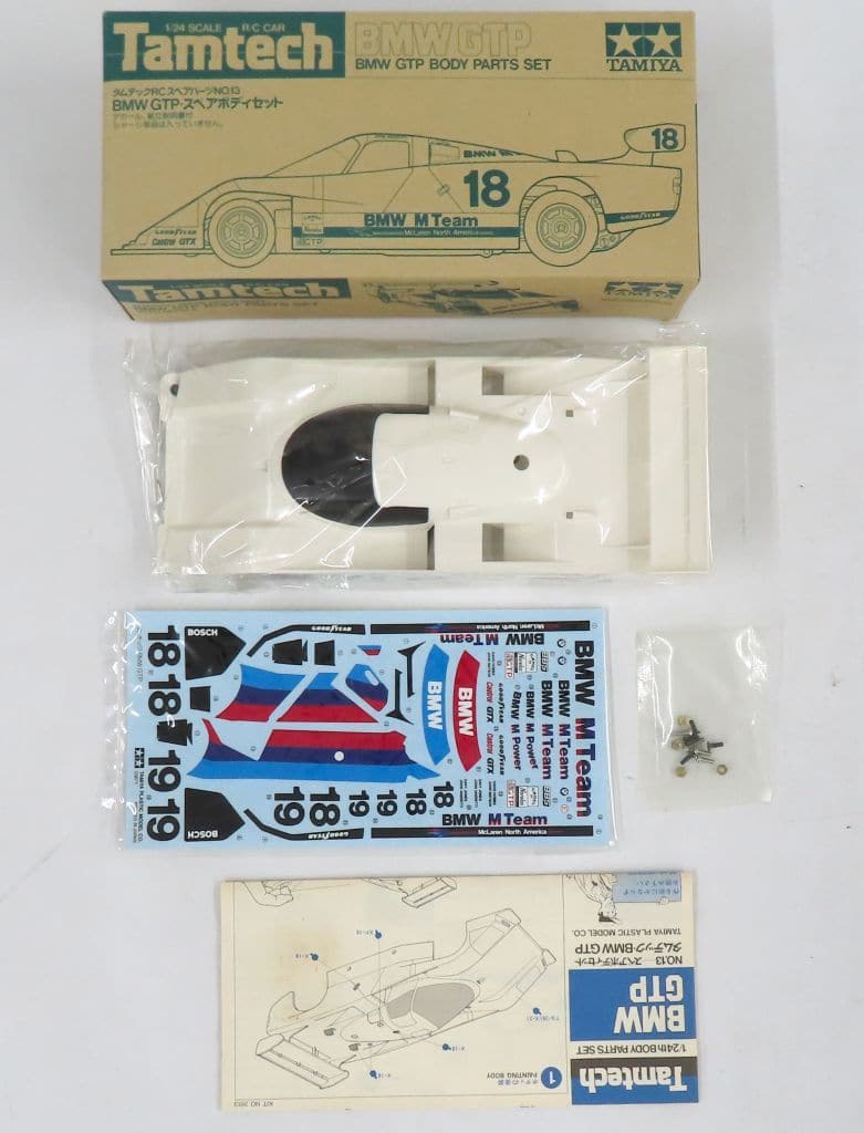 小鹿 タミヤ タムテック 1/24  GTP スペアボディセット 駿河屋 -<中古>1/24 BMW GTP・スペアボディセット 「タムテック RC
