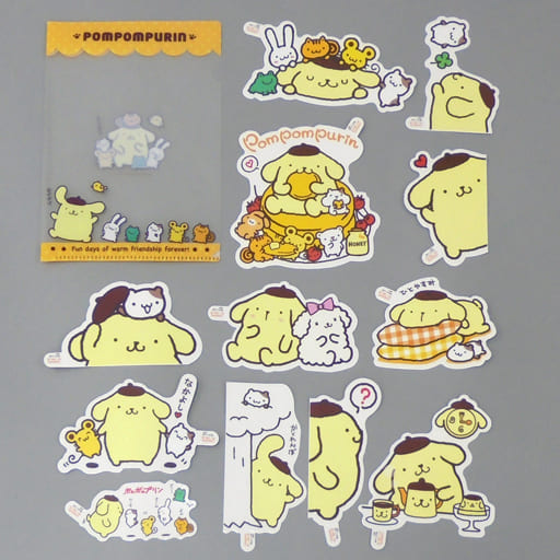 Sticker (Character Vector) Pompompurin Decoration Sticker (12 Pieces ...