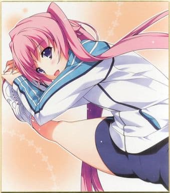 LOVELY×CATION2　韮崎日向 特製イラスト色紙 　唯々月たすく 駿河屋 -【アダルト】<中古>韮崎日向 特製イラスト色紙 「PCソフト