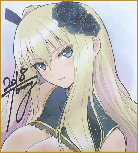 Tony 金蓮 直筆サイン入り色紙 T2 ART WORKS 駿河屋 -<中古>金蓮 イラスト色紙 「艶娘幻夢譚 金蓮 Jin-Lian 紅玉Ver