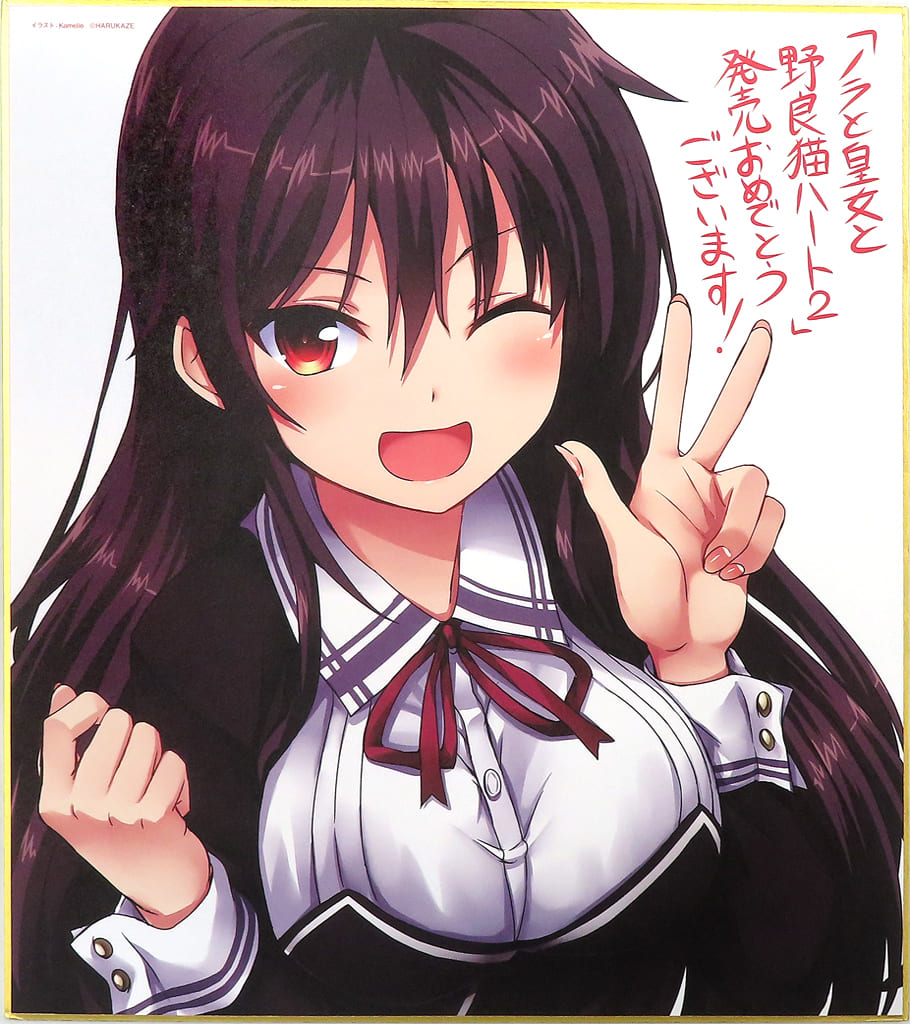 駿河屋 -<中古>黒木未知(kamelie) アナザークリエイター色紙 「ノラと