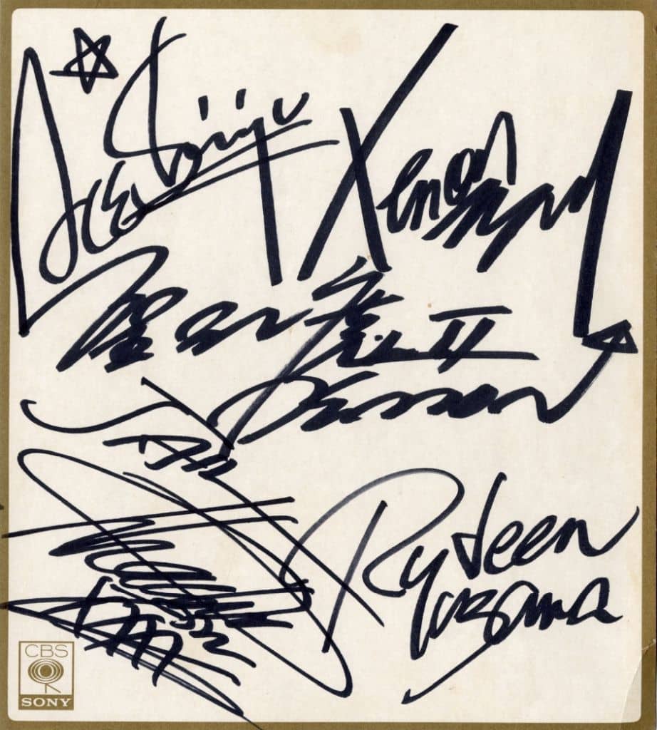 聖飢魔II サイン 聖飢魔II エース清水TIME AXIS直筆サイン入り