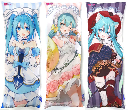 【未使用品】初音ミク ロングクッション 童話シリーズ５種セット【約85cm】 初音ミク』ロングクッション第1弾が登場！Wonderlandなミクたちと一緒