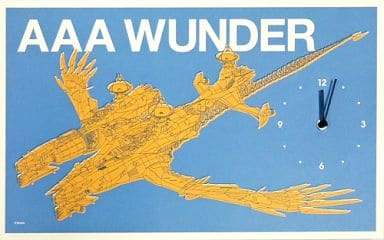 EVANGELION STORE AAA WUNDER 木製ボード時計 ヱヴァンゲリヲン 新劇場版 AAA ヴンダー 時計 木製ボード STORE限定