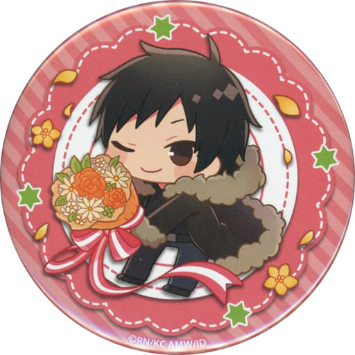 折原臨也(俺とプレゼント) 缶バッジ グッズ-バッチ】TVアニメ「デュラララ!!×2」 トレーディング 臨也