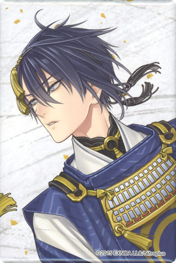 刀剣乱舞 三日月宗近 スクエア缶バッジ 刀剣乱舞 三日月宗近 スクエア缶バッジコレクション 極 戦闘ver | K