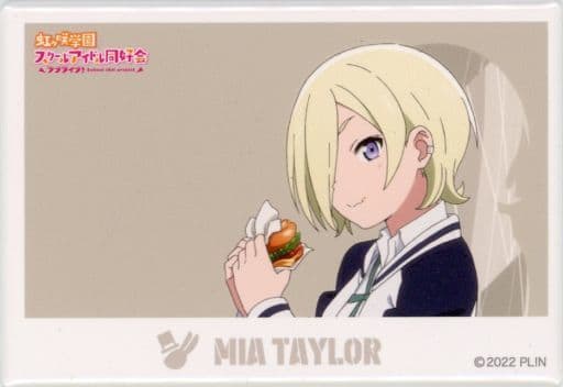 虹ヶ咲 5th スクエア缶バッジ ミア・テイラー ラブライブ！虹ヶ咲学園スクールアイドル同好会 スクエア和紙缶バッジ