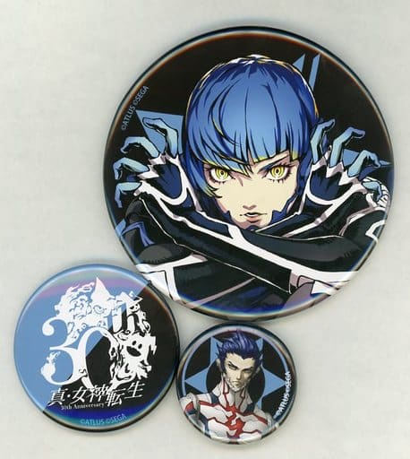 真・女神転生 30周年感謝祭 イベントくじ F賞 缶バッジ3個セット 新品未開封 真・女神転生 30周年感謝祭 イベントくじ F賞 缶バッジ3個セット