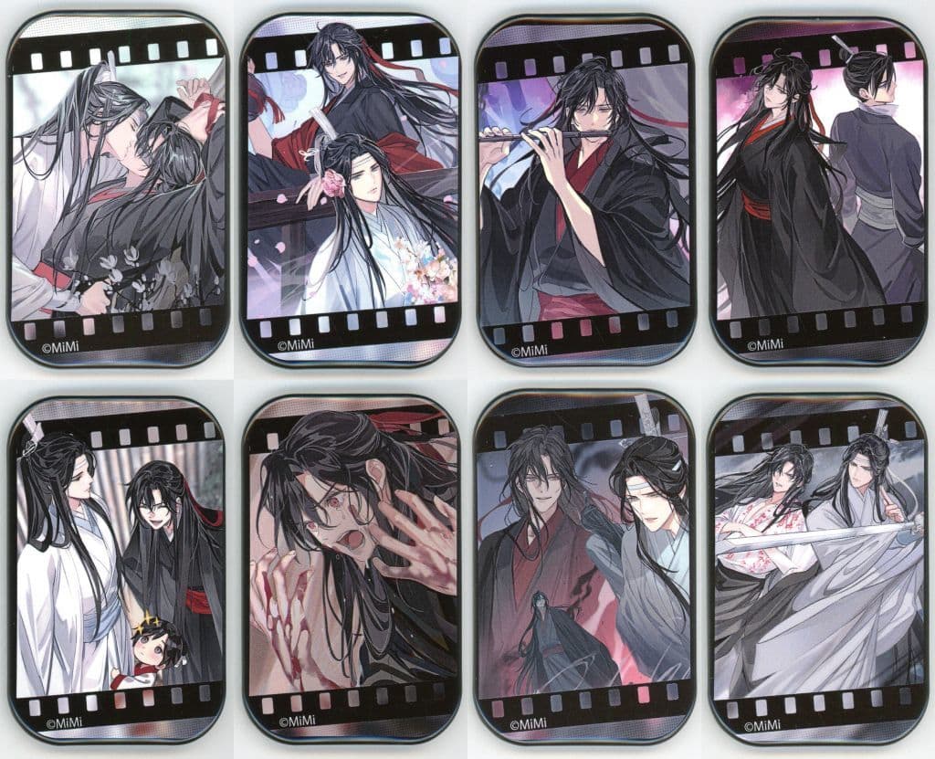『魔道祖師』ヴィレッジヴァンガード　扉絵スクエア缶バッジ　第三期後編　全9種 魔道祖師』×ヴィレッジヴァンガード コラボグッズ3弾、4弾再受注