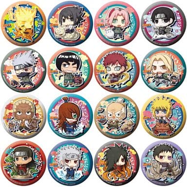 Set Of 16 Kinds Fortune Badge Naruto Shippuden Ninjakai Taisen Kuji Hen Goods Accessories Suruga Ya Com