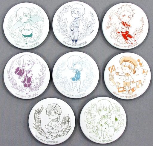 バッジ・ピンズ(キャラクター)　全8種セット 缶バッジ 「ヘタリア The World Twinkle」 アニメ配信スタート記念キャンペーンフェア特典 駿河屋 -<中古>全8種セット 缶バッジ 「ヘタリア The World