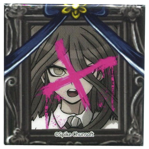 ダンガンロンパ　遺影スクエア缶バッジ　楽天コレクション　バッジ　カムクライズル 駿河屋 -<中古>カムクライズル 遺影スクエア缶バッジ 「楽天