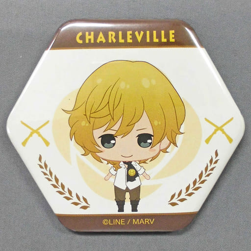 駿河屋 - シャルルヴィル(SD) 六角形缶バッジ 「千銃士 キャラポップストア」 高貴に回せ! 絶対高貴ガラポン C賞（バッジ・ピンズ）