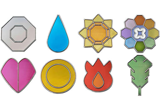 Set Of 8 Types Pocket Monsters Pokemon Gym Badge Canto Edition Goods Accessories Suruga Ya Com