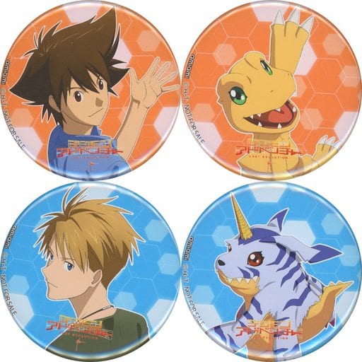 駿河屋 -<中古>缶バッジ4個セット 「Blu-ray/DVD デジモン