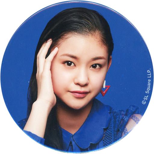 駿河屋 -<中古>石井蘭(Girls2)/背景：ブルー 缶バッジ 私がモテ