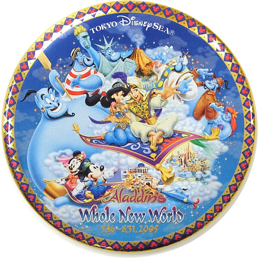 Badge Pins Metal Badge Aladdin Hall New World Limited To Tokyo Disneysea Goods Accessories Suruga Ya Com