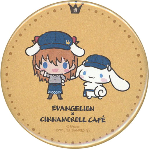 エヴァンゲリオン シナモロールカフェ 缶バッジ