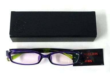 EVA-01 68 シンジモデル　コラボメガネ ヱヴァンゲリヲン×JINS 駿河屋 -<中古>EVA-01 68 シンジモデル(パープル) コラボメガネ