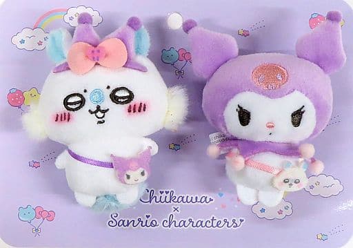 【希少】ちいかわ サンリオ モモンガ クロミ ペア ぬいぐるみブローチ ちいかわ - ちいかわ ペア ブローチ モモンガ クロミ マスコット