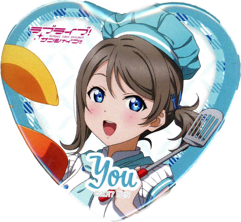 ラブライブ サンシャイン 渡辺曜 タワレコ ハート缶バッジ ラブライブ！スクールアイドルフェスティバル』トレーディングハート型
