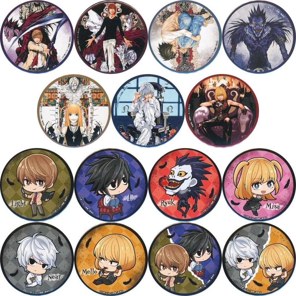 駿河屋 -<中古>全15種セット 缶バッジ 「DEATH NOTE ラッキー缶