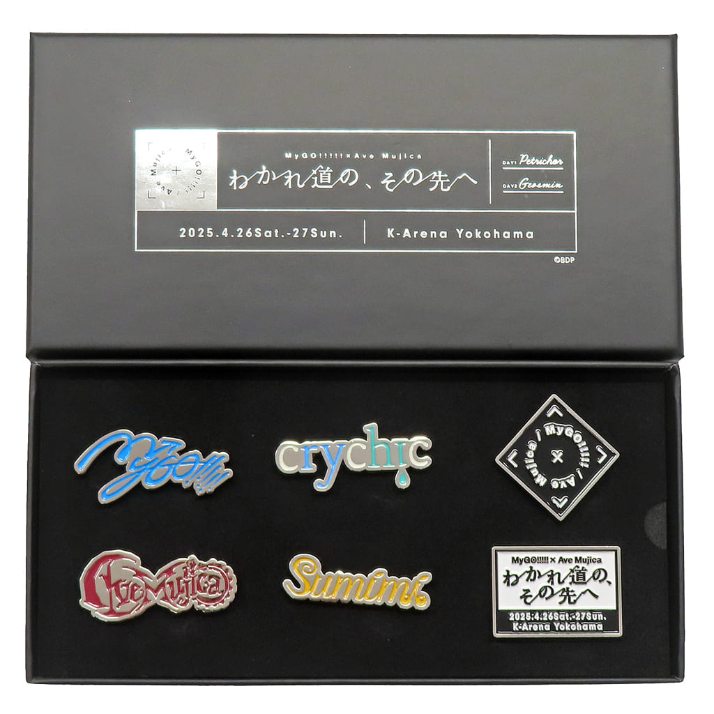 駿河屋 -<中古>ロゴ 特製ピンズ6個セット 「BanG Dream! MyGO!!!!!×Ave