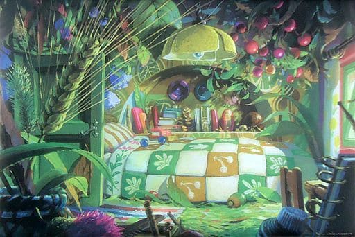 Background Illustration Tapestry The Secret World Of Arrietty X Yohei Taneda Exhibition Goods Accessories Suruga Ya Com