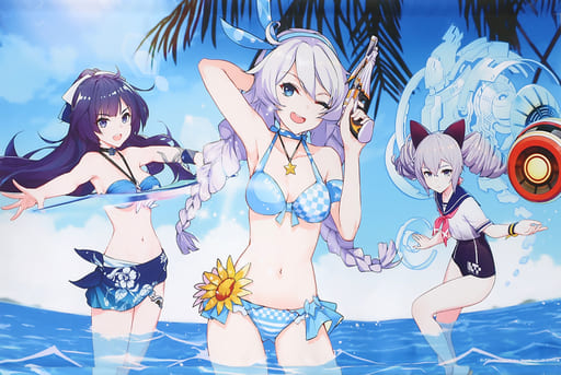 駿河屋 -<中古>キアナ＆芽衣＆ブローニャ 夏、海、水着 タペストリー 