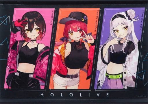駿河屋 -<中古>宝鐘マリン＆紫咲シオン＆ロボ子さん B2タペストリー 