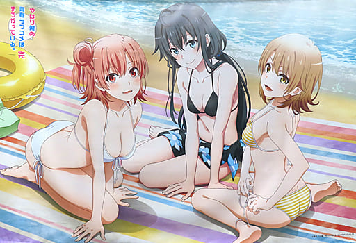 雑貨　雪ノ下雪乃＆由比ヶ浜結衣＆一色いろは アニメ描き下ろし全巻収納BOX 「Blu-ray/DVD やはり俺の青春ラブコメはまちがっている。完」 ゲーマーズ全巻購入特典 駿河屋 -<中古>雪ノ下雪乃＆由比ヶ浜結衣＆一色いろは 水着