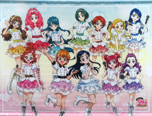 駿河屋 -<中古>集合 B2タペストリー 「プリキュアシリーズ20周年